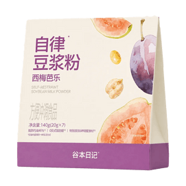 무설탕 두유 파우더 자두 구아바 맛 0.71oz*7팩【트랜스 지방 0%】【고식이섬유】
