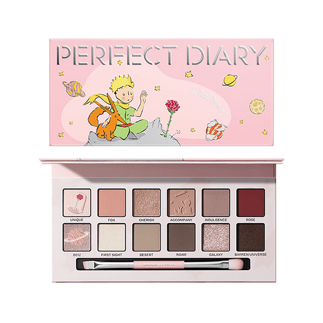 PERFECT DIARY Explorer Eyeshadow, 12-Color Eyeshadow Palette​, 18