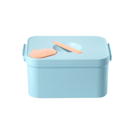 INOMATA Plastic Soft Storage Basket Laundry Basket Medium, Navy ...