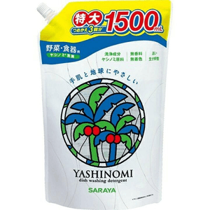 Yashinomi Detergent for Vegetables and Dishes [1500 mL refill]