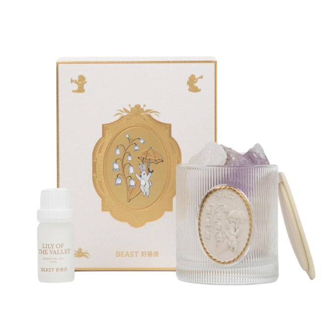 Crystal Aromatherapy Cup Lily of the Valley Fragrance Stone Diffuser Flower God's Dream Gift Set