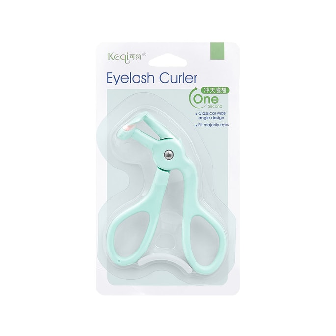 Portable Eyelash Curler Wide Green 1PC