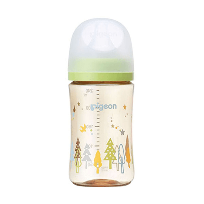 Newborn third generation PPSU plastic bottle 240ml woods