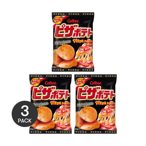 Potato Chips, Melty Cheese Pizza Flavor,2.54 oz *3【3 Packs】