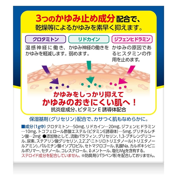 【일본 직배송】 일본 ROHTO 멘소래담 AD 크림 무향 보습 촉촉 건조 가려움 완화 145g 4