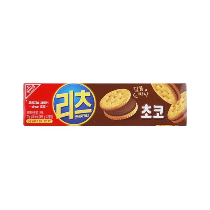 韩国RITZ利兹巧克力夹心饼干38.5g x 2p