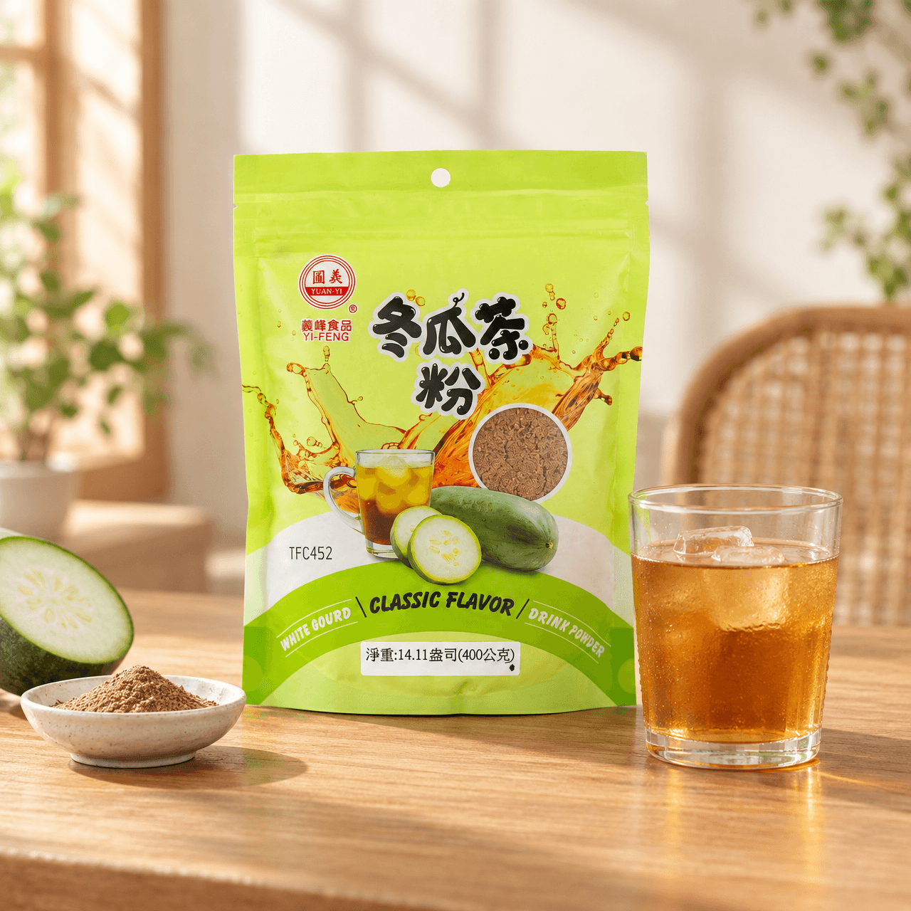 YI FENG Original Winter Melon Tea Powder, 14.1 oz - Yami.com