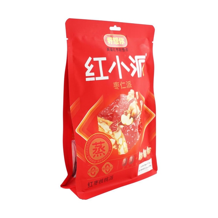 好想你 紅小派 灰棗仁派 核桃紅棗夾心糕點 208g【厚實飽滿 大塊軟糯】 8