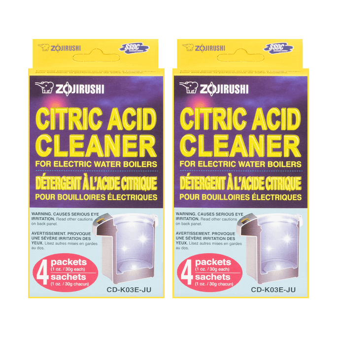 Citric Acid Cleaner For Electric Water Boilers 4Pcs*2【Value Pack】