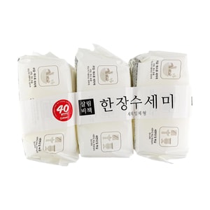 韩国SALRIMBICHAEK 清洁剂浸泡式一次性洗碗刷 去油免洗洁精 40片×3包