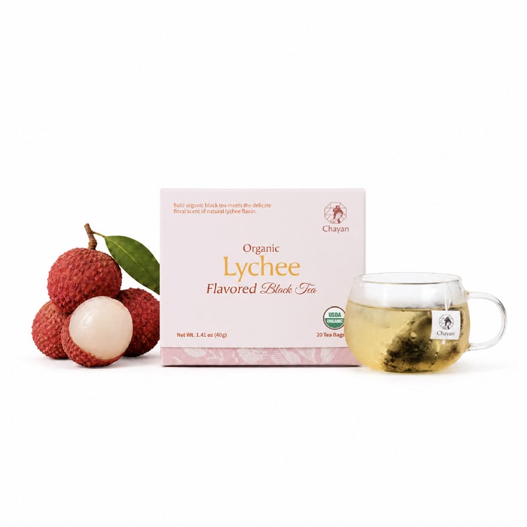 Organic Lychee Flavored Black Tea, 2g*20pack 6