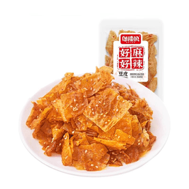 【中国直邮】 邬辣妈 散称麻辣豆皮条办公室休闲零食品解馋小吃手撕好麻好辣20g*5袋