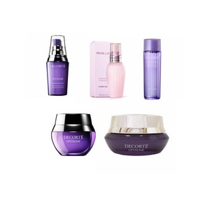 【日本直邮】 日本本土专柜版 黛珂 COSME DECORTE 5件套护肤 精华60ml+牛油果乳液150ml+紫苏水150ml+精华眼霜15g+精华面霜50g