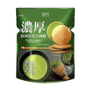French Cookie Matcha Flavor 3.5oz 【Japanese Shizuoka Matcha Powder】【Crispy Thin Biscuit】