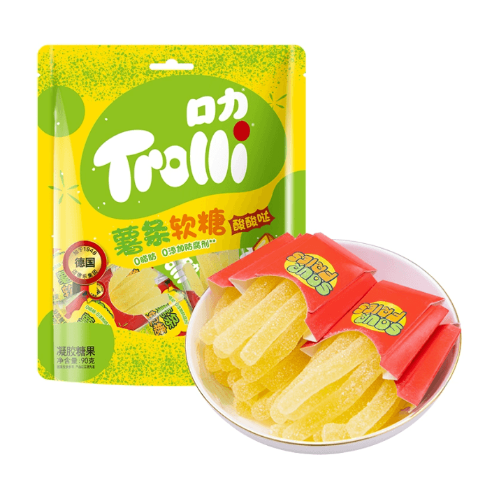 【中國直郵】 口力 軟糖薯條90g(5小包)