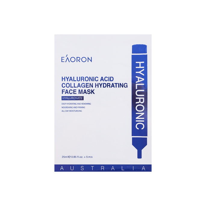 Hyaluronic Acid Collagen Hydrating Face Mask 5 Sheets