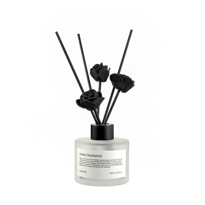 Flameless Reed Diffuser 100ml English Pear Freesia Fragrance Niche Perfume Inspired Scent Layered Aroma Vanilla Woody Notes Sleep Support Mood Calming Long-Lasting Fragrance Continuous Diffusion