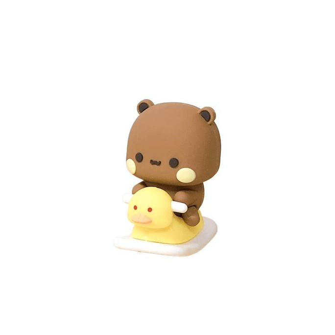 Panda One And Two Desktop Dolls Cute Handheld Desktop Pendulum Bear Black 6.5CM*1 Pack