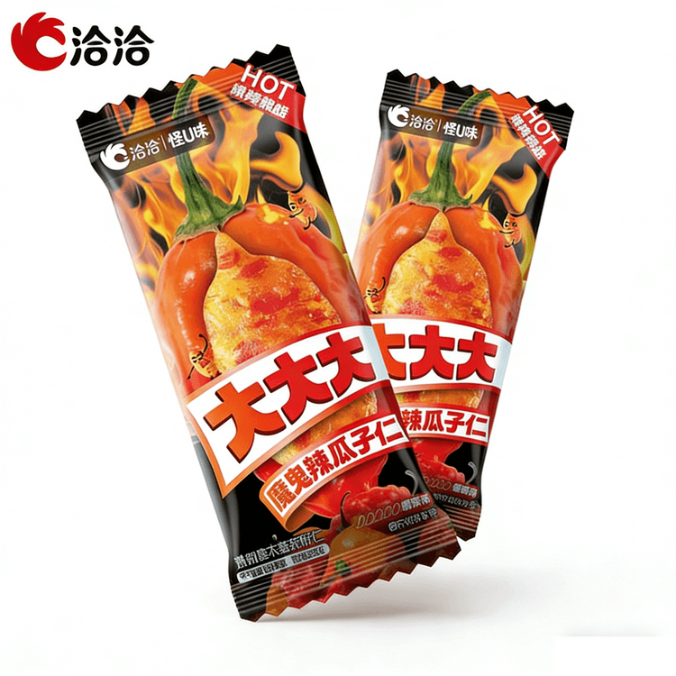 Qiaqia Super Spicy Devil Melon Seeds 14g*5 packs 70g Extra Spicy