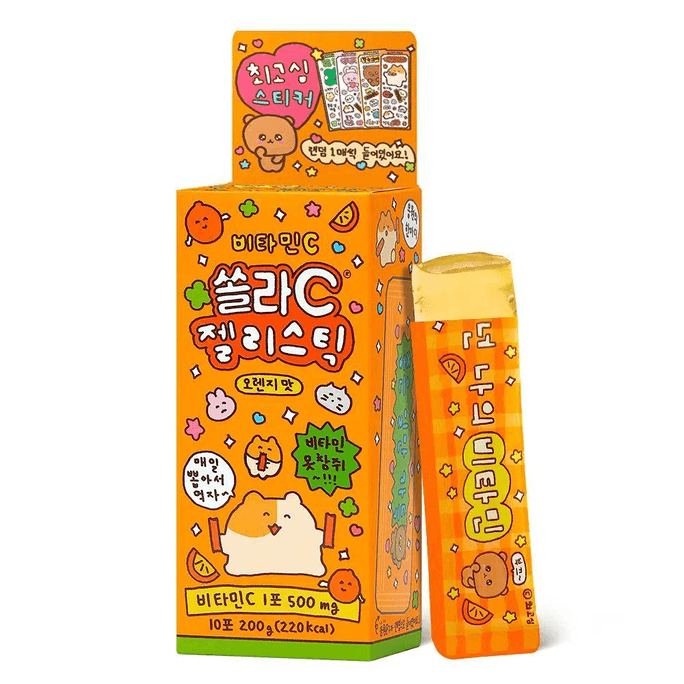 【Corée directe】 Corée Go-Ri-Eun-Dan Vitamine C hydrosoluble à haute teneur en vitamine C, barre de gelée, 10 barres/boîte