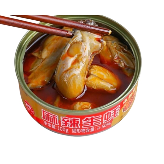 Spicy Raw Oysters Canned Oyster Meat Ready-to-Eat Seafood 100g/can