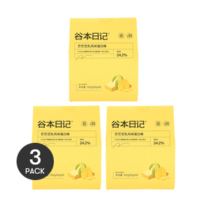 【限時買一贈二】GUBEN DIARY谷本日記 40%高蛋白蛋白棒 代餐飽腹 低脂0蔗糖零食 抗餓能量餅乾穀物棒 6條入 #芒芒豆乳 *3【3份超值裝】