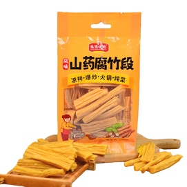  一碗煙火 山藥腐竹段 豆香濃鬱 口感勁道有嚼勁【涼拌炒菜 煲湯火鍋螺獅粉麻辣燙食材】150g