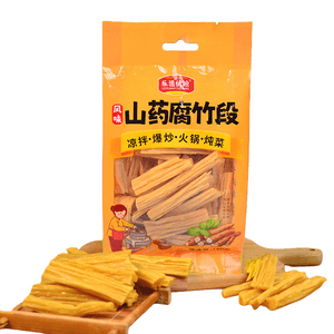 美味しい料理のボウル：厳選された高級穀物 - ヤムイモと豆腐の皮のスライス、豆の風味が豊かで、歯ごたえがあり美味しい食感[冷たい料理、炒め物、スープ、鍋、エスカルゴビーフン、辛い鍋に適しています] 150g