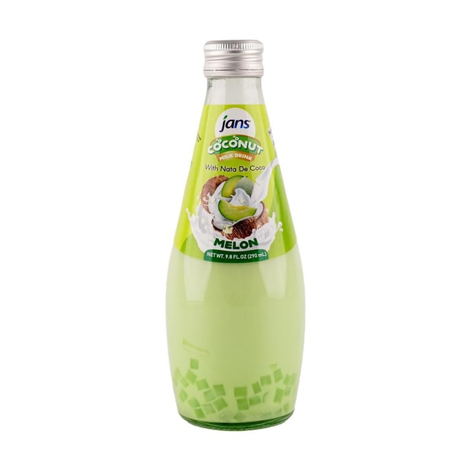 Coconut Milk Drink with Nata De Coco Melon,9.8 fl oz