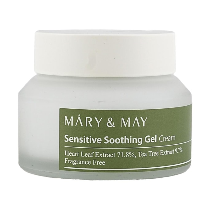 Sensitive Soothing Gel Cream,Heart Leaf&Tea Tree, 70g