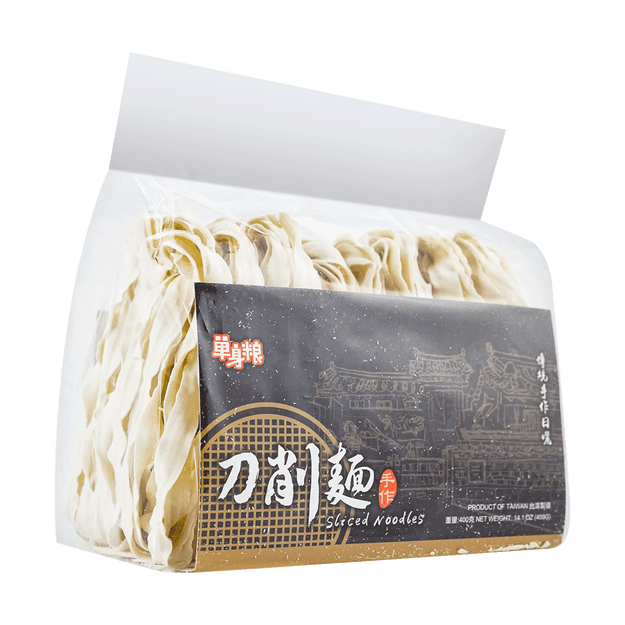 商品详情 - 单身粮 純手工日晒关庙面 刀削面 400g - image  0