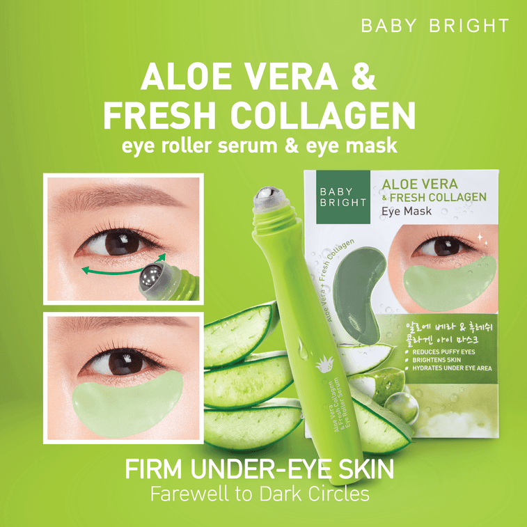 ALOE VERA & FRESH COLLAGEN EYE ROLLER SERUM 15ml 6