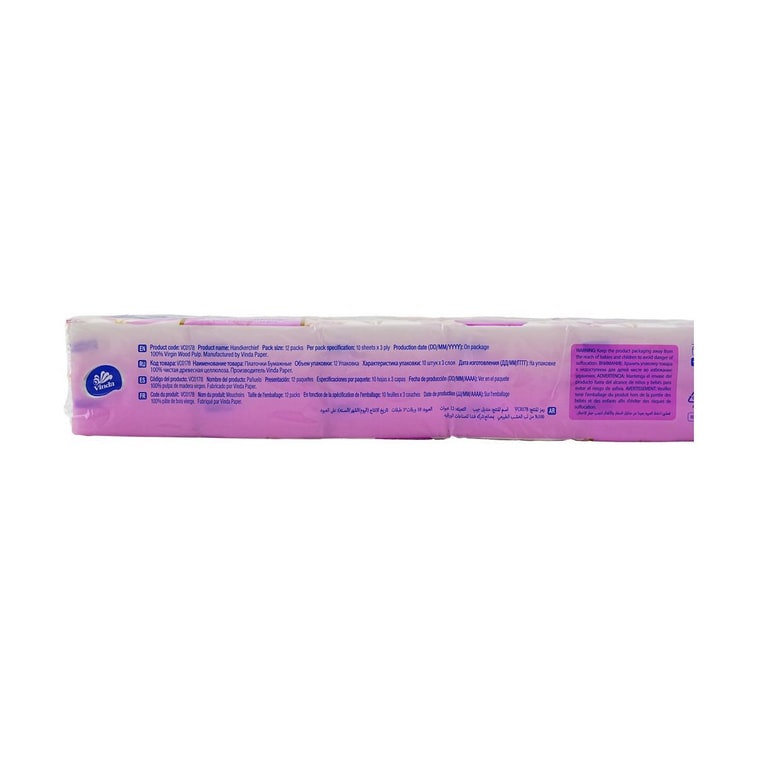 포켓 핸드커치프, 핑크, 12팩 x 10장 3