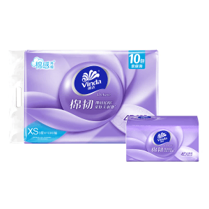 Tissues, Large packs Of Household Purple Vinda, 8 packs
