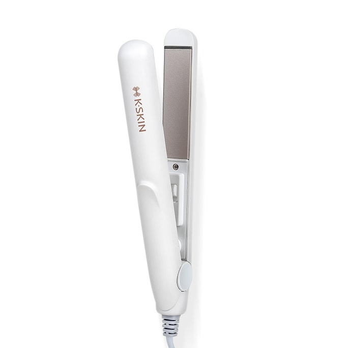 [중국에서 온 다이렉트 메일] Jindao 소형 미니 헤어 스트레이트닝 부목, 직모 및 곱슬머리용 겸용, 스트레이트 플레이트-클립 앞머리, 미니 컬링 아이언, 110V 화이트