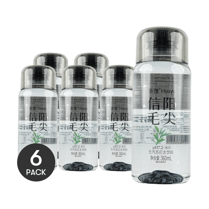 华豫 无汽苏打水饮料 信阳毛尖味 360ml *6【6份超值装】【满口茶香 无气泡苏打水】【弱碱性PH7.2-8】【河南特产】