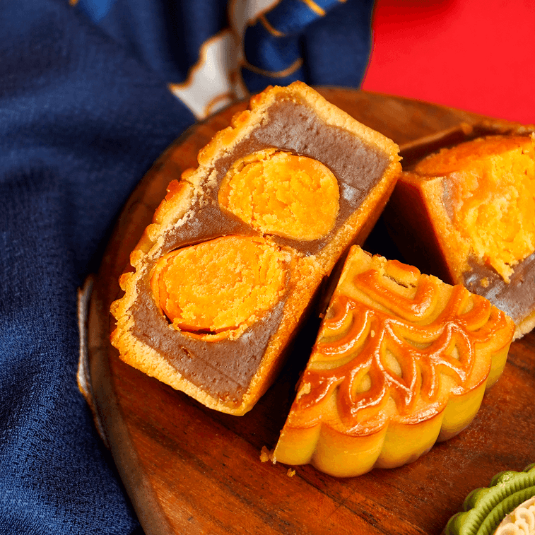 【全美超低价】元初食品 回家 桃山皮广式月饼彩云揽月礼盒  8口味8枚入600g大红袍茶+玫瑰豆沙+蓝莓乳酪+枣泥核桃+双黄白莲蓉+香芋+双黄红莲蓉+糖醇翡翠【新鲜短保 请查看页面保质期】 9