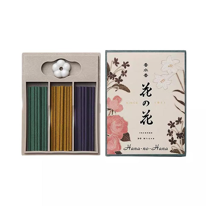 Hana No Hana 3-Variety Floral Incense 30 Pcs