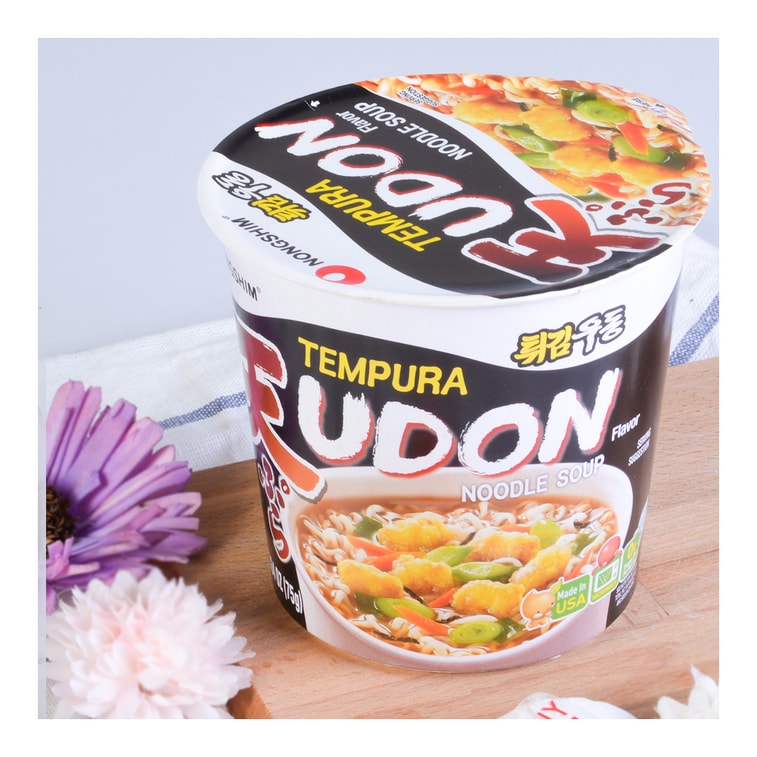 韩国NONGSHIM农心 即食天妇罗乌冬面 拉面韩式方便面 杯装 75g 4