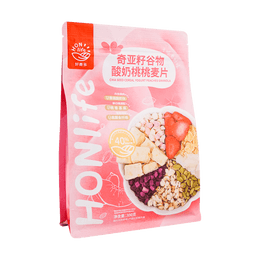 HONLIFE Chia Seed Peach Cereal 300g | Yami