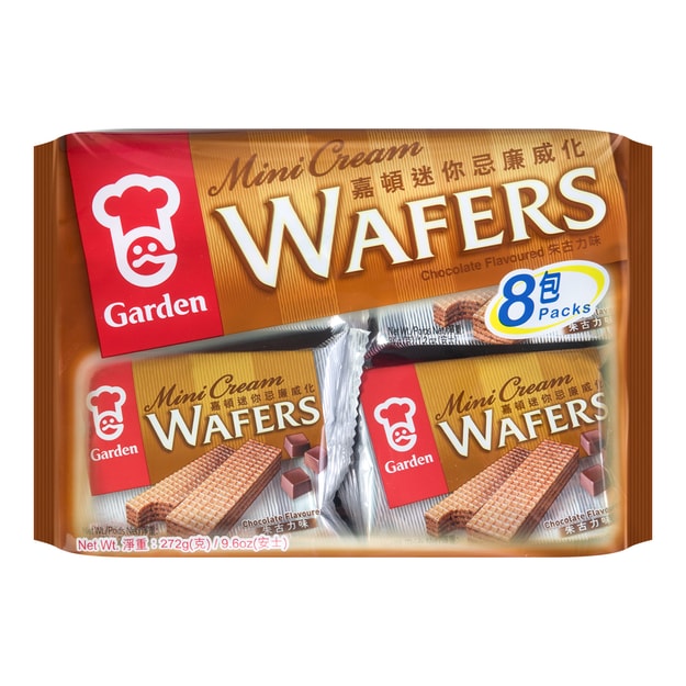 GARDEN Mini Cream Wafers Chocolate Flavor 8Packs