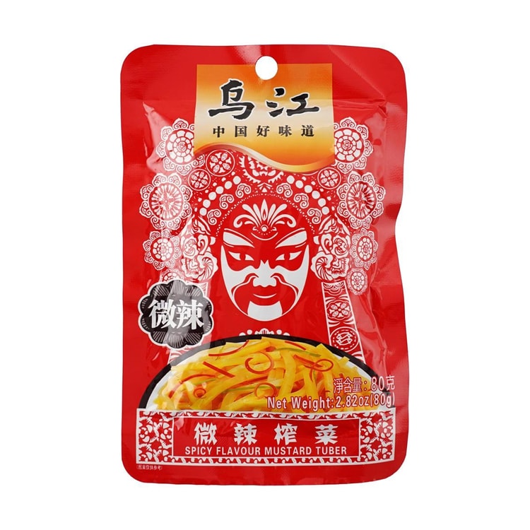 菓子 ruruhana Wujiang Fuling Zhacai Mustard Pickle Tuber 乌江涪陵清淡榨菜