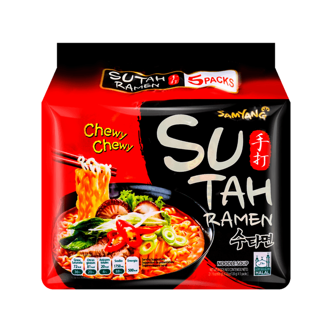 Sutah Ramen  Instant Noodles 120g*5pc