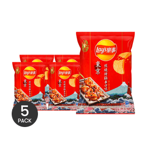 Chips BBQ Chicken Skewers Flavor, 2.1 oz *5【5 Packs】