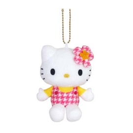 50th Anniversary Series Hello Kitty Doll Pendant【Pink Plaid Pants】
