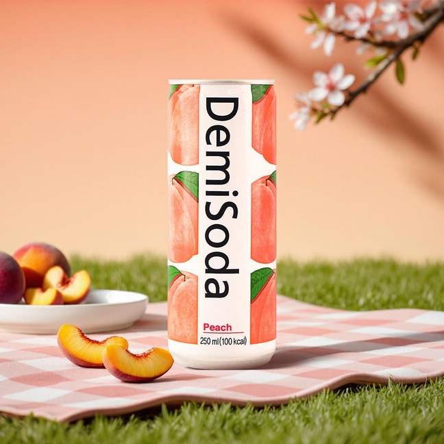 Demi Soda Peach Flavor 250ml
