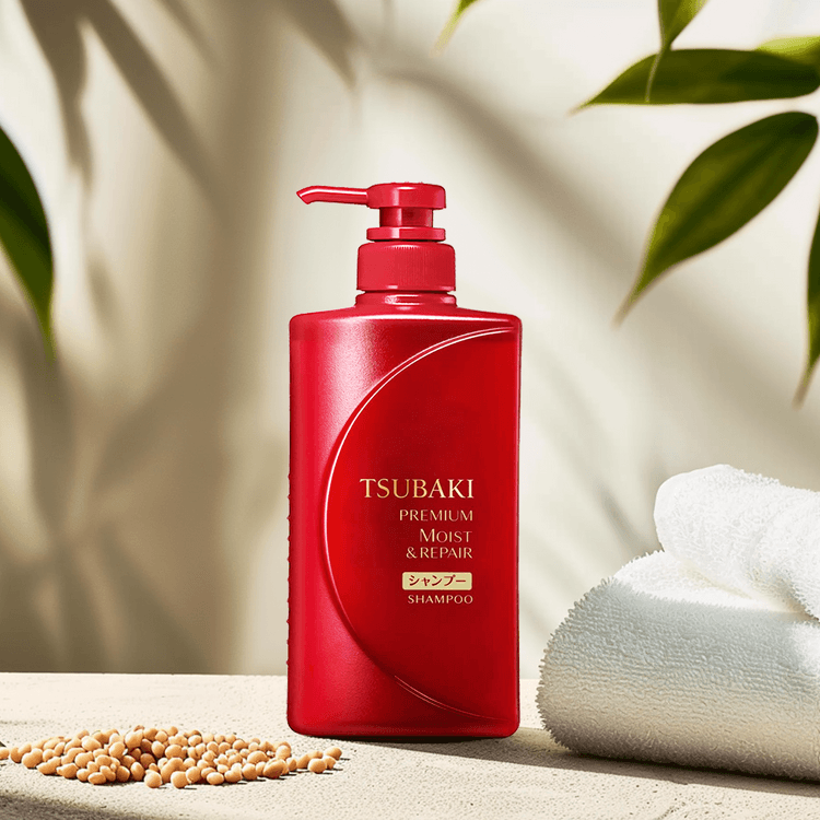 SHISEIDO 資生堂 ツバキ(TSUBAKI)プレミアムモイストシャンプー490ml - Yami