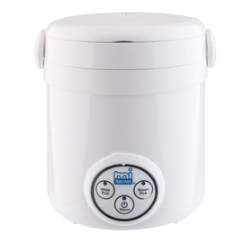 美國AROMA 智慧迷你電鍋電鍋 3杯熟米容量 8'' x 7.5'' x 7.5'' MRC-903D 1-3人份 (1年製造商保固)【全美超低價】