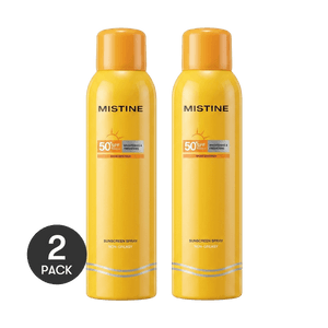 Ultra Protection Brightening & Freshening Sunscreen Spray, SPF50+·PA+++, 4.06 fl oz - Non-Greasy *2【2 Packs】