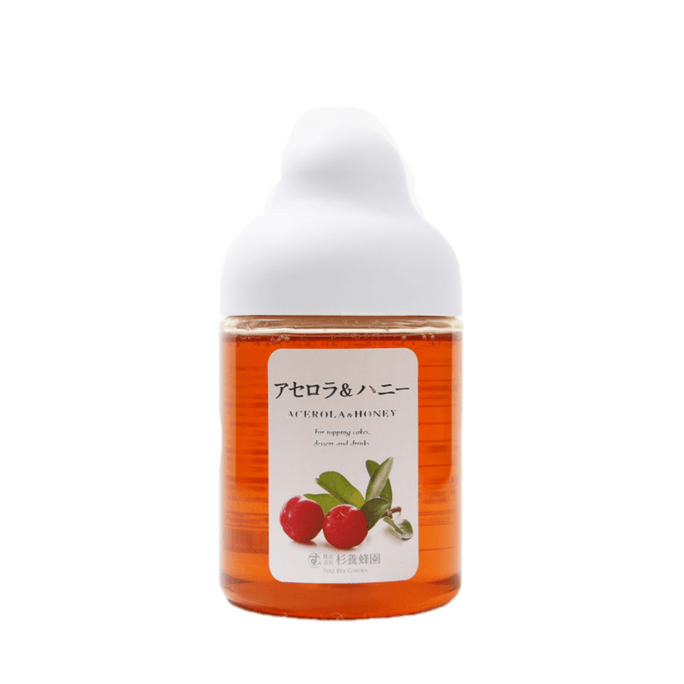【日本直邮】杉养蜂园水果蜂蜜柚子果汁蜜富含VC 樱桃味300g